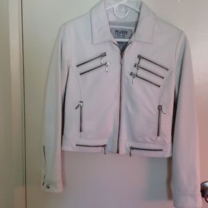 White Leather Jacket